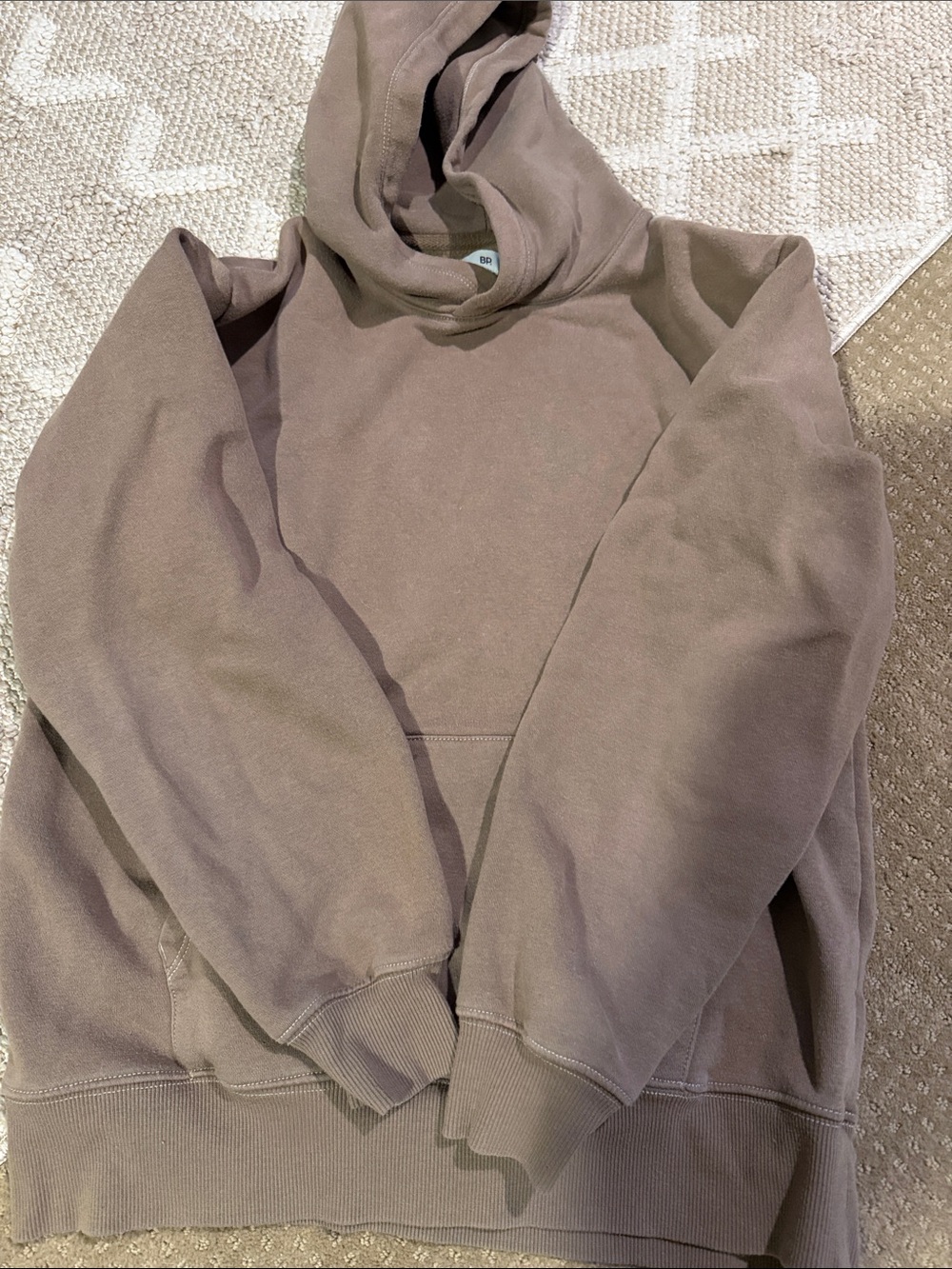 Nordstrom Men's Taupe Crewneck Hoodie Sweatshirt